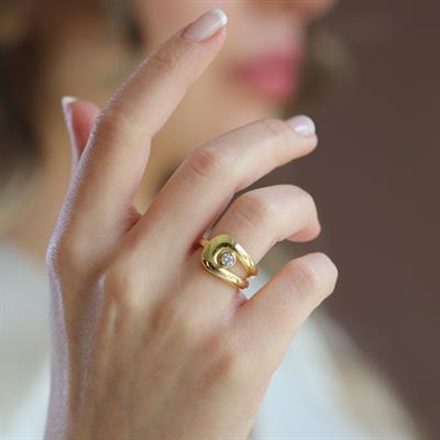 Msska Modeli Bombeli Gümüş Yüzük