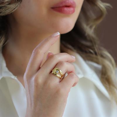 Msska Modeli Bombeli Gümüş Yüzük