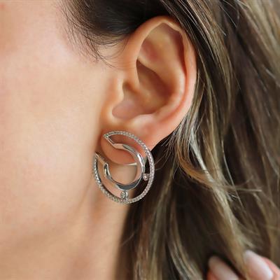 Msska Modeli Gümüş Küpe