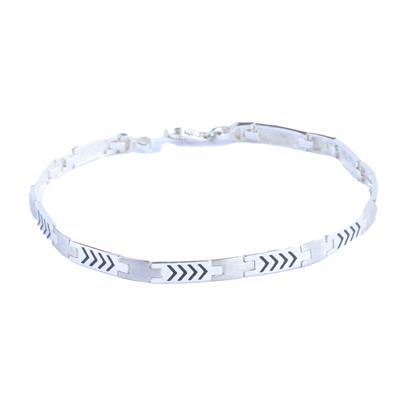 Oklu Rlx Modeli Gümüş Erkek Bileklik