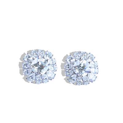 Okyanusun Kalbi Sky Diamond Gümüş Küpe