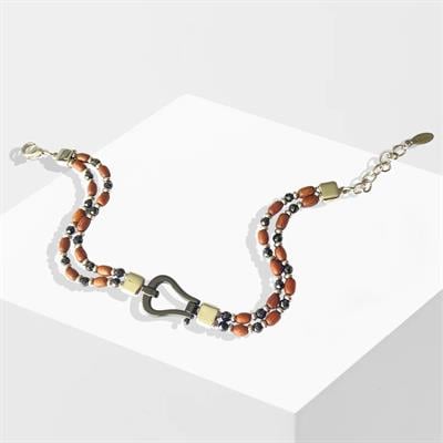 Onix Taşlı Çelik Erkek Bileklik