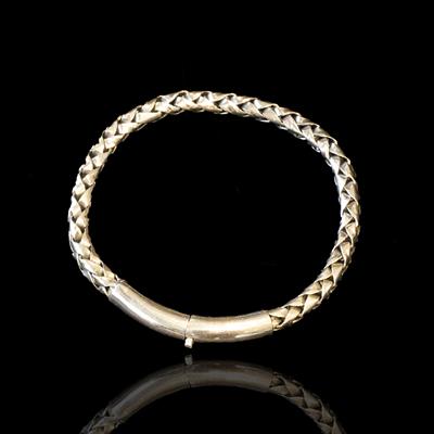 Örgülü Oksitli Gümüş Erkek Bileklik