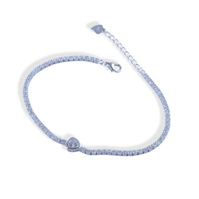 Oval Su Yolu Gümüş Bileklik