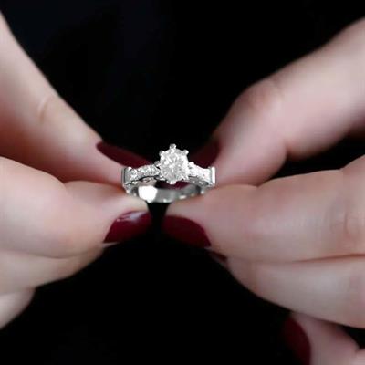 Özel Tasarım 925 Ayar Gümüş Tektaş