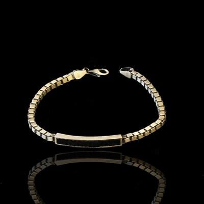 Plaka Taşlı Oksitli Gümüş Erkek Bileklik