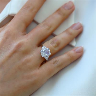 Prenses Iccecut Taşlı Gümüş Yüzük