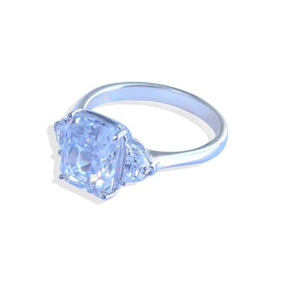 Prenses Iccecut Taşlı Gümüş Yüzük