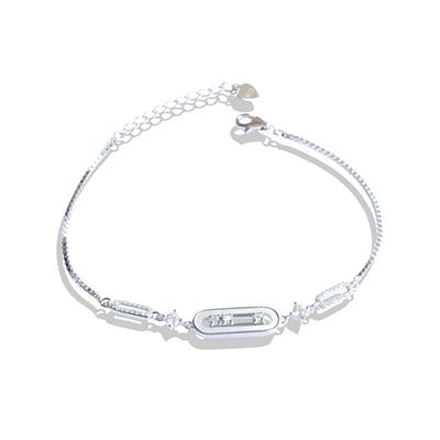 Sedefli Msska Modeli Gümüş Bileklik