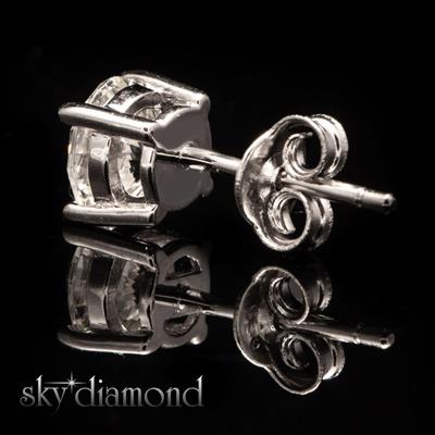 Sky Diamond 0.50ct Tektaş Montür Vidalı Küpe