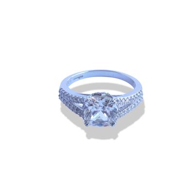 Sky Diamond Radiant 2.00Ct Gümüş Yüzük