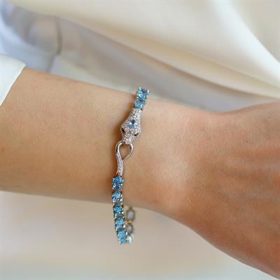 Sky Red Colleciton Serpent Creatif Gümüş Bileklik