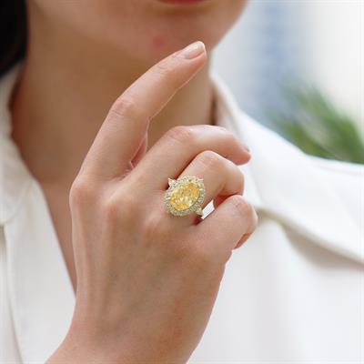 Sky Red Collection Sitrin Creatif Gümüş Yüzük