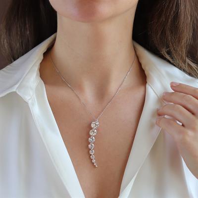 Su Yolu Sky Diamond Gümüş Kolye