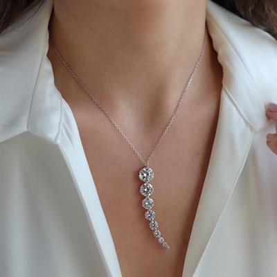 Su Yolu Sky Diamond Gümüş Kolye
