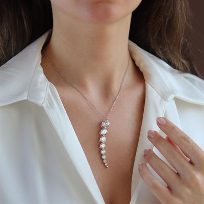 Su Yolu Sky Diamond Gümüş Kolye