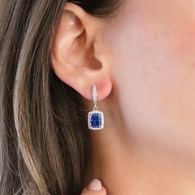 Tanzanit Icecut Taşlı Gümüş Set