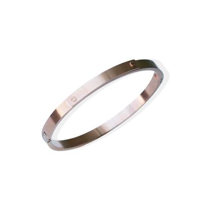 Tasarım Rose Gold Kaplama Çelik Bileklik