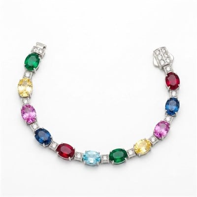 Swarovski Cubic Taşlı Gümüş Bileklik
