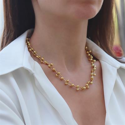 Tffny Model Gold Kaplama Gümüş Kolye