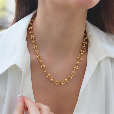 Tffny Model Gold Kaplama Gümüş Kolye