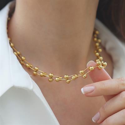 Tffny Model Gold Kaplama Gümüş Kolye