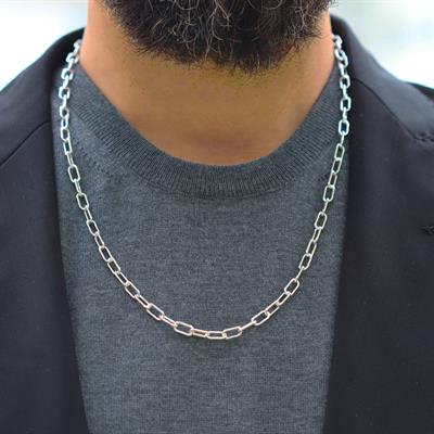 Trend Model 5mm 60cm Gümüş Zincir