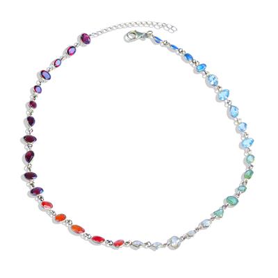 Turmalin Doğaltaşlı Gold Gümüş Kolye