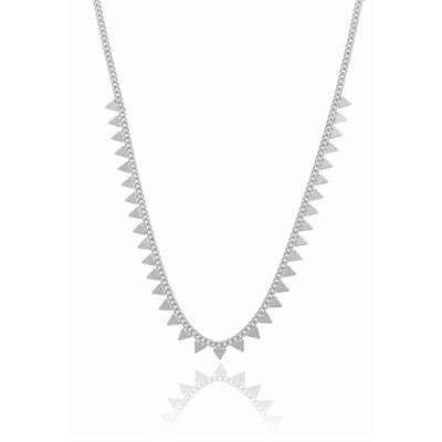 Üçgen Trend Pul Gümüş Kolye