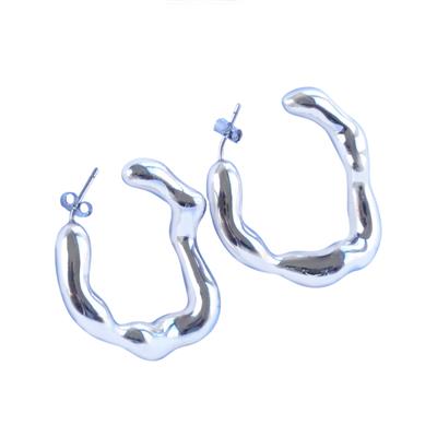 Vintage Bombeli Gümüş Küpe