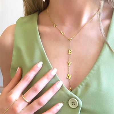 Y Model Kişiye Özel Gümüş Kolye 