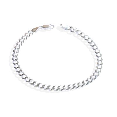 Yassı Gurmet 5mm Gümüş Erkek Bileklik