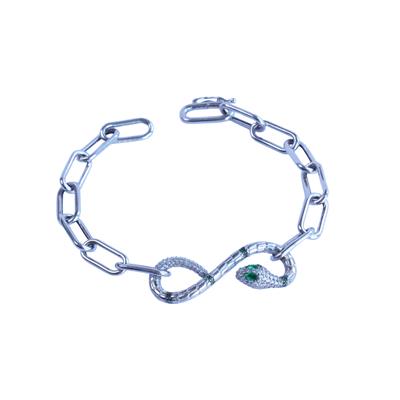 Yılan Sonsuzluk Modeli Zirkon Taşlı Bileklik