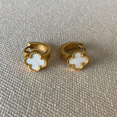 Yonca Üçlü Gold Çelik Kombin Küpe