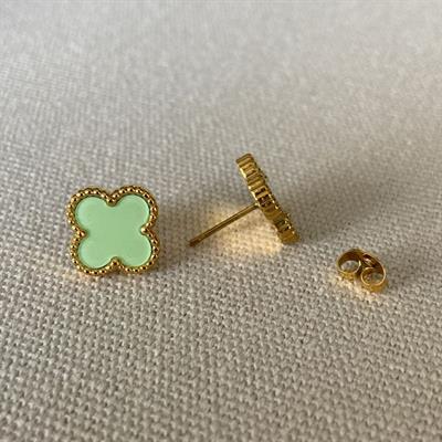 Yonca Üçlü Gold Çelik Kombin Küpe