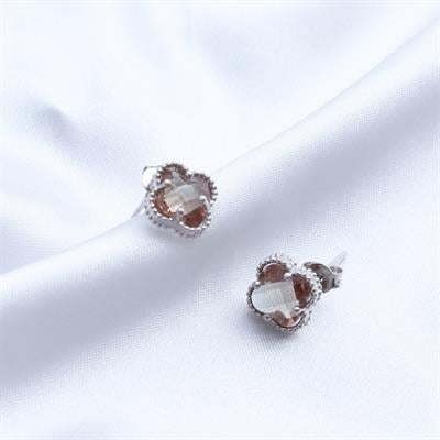 Yonca Zultanit Gümüş Küpe