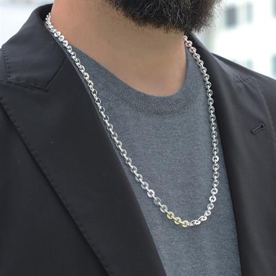 Yuvarlak Forsa 6mm 65cm Gümüş Zincir