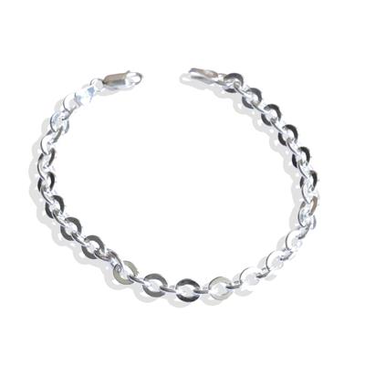 Yuvarlak Forsa 6mm Gümüş Erkek Bileklik