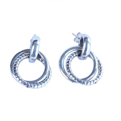 Yuvarlak Gümüş Küpe