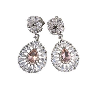 Zultanit Çiçek Damla Gümüş Küpe