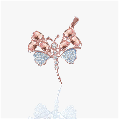 Zultanit Taşlı Yusufçuk Gümüş Kolye Ucu