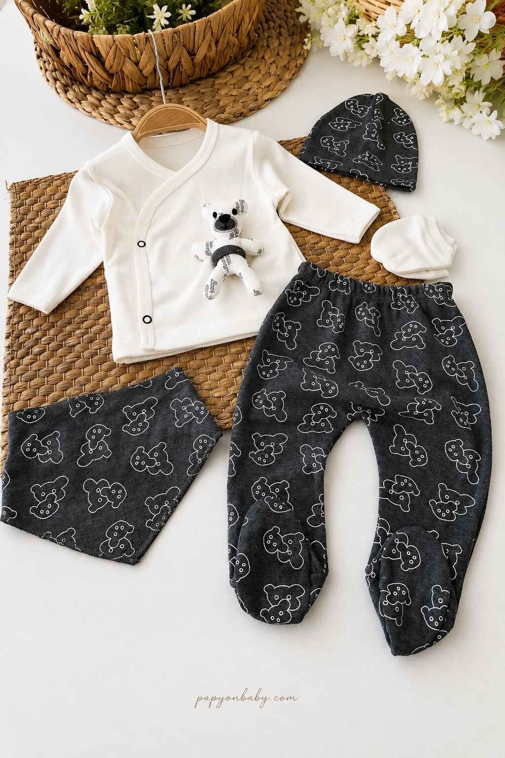 Erkek Bebek Hastane Çıkışı & Zıbın Seti