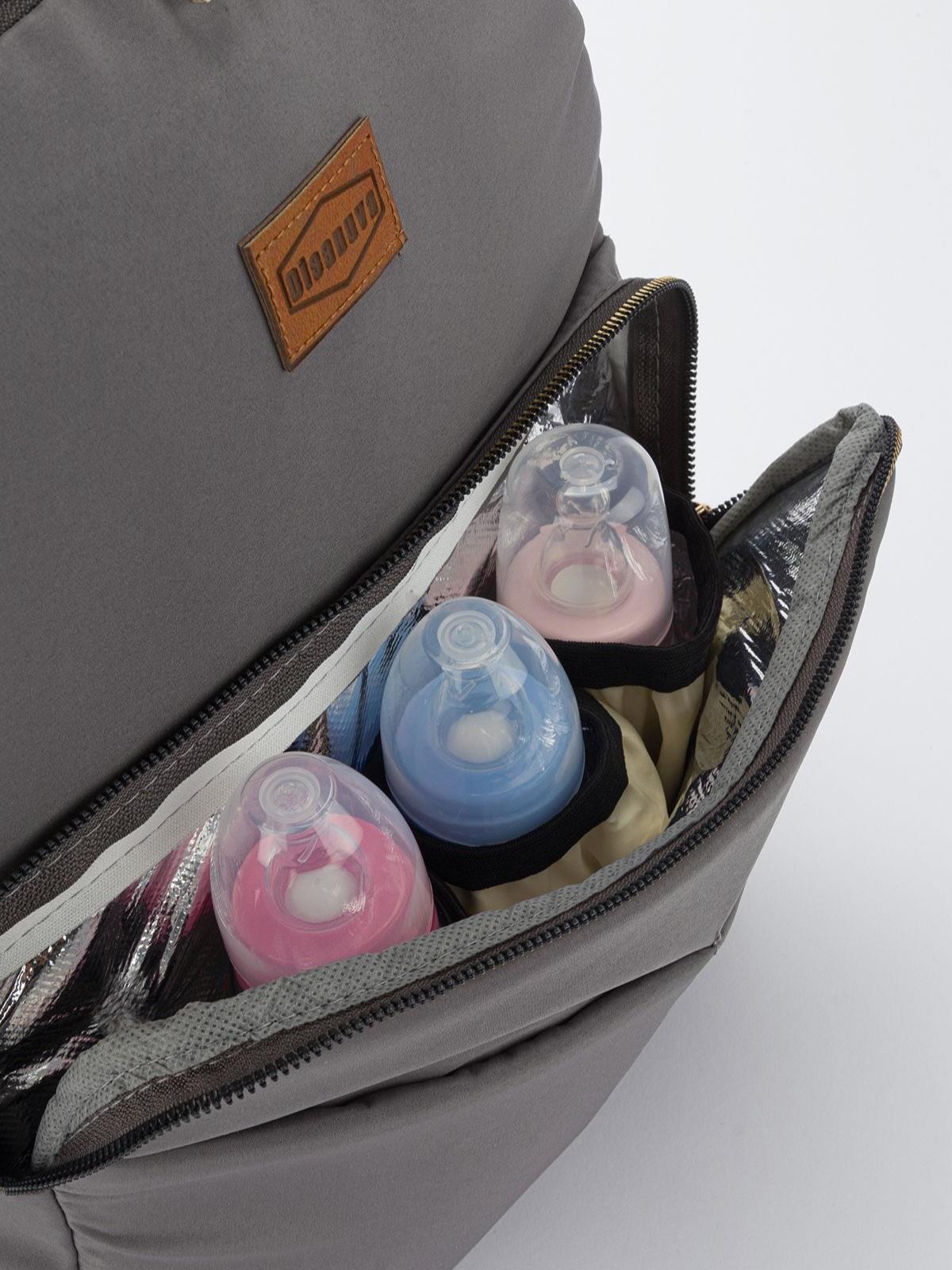 Bondit Kumaş Biberon Termos Gözlü Bebek Bakım Sırt Çantası