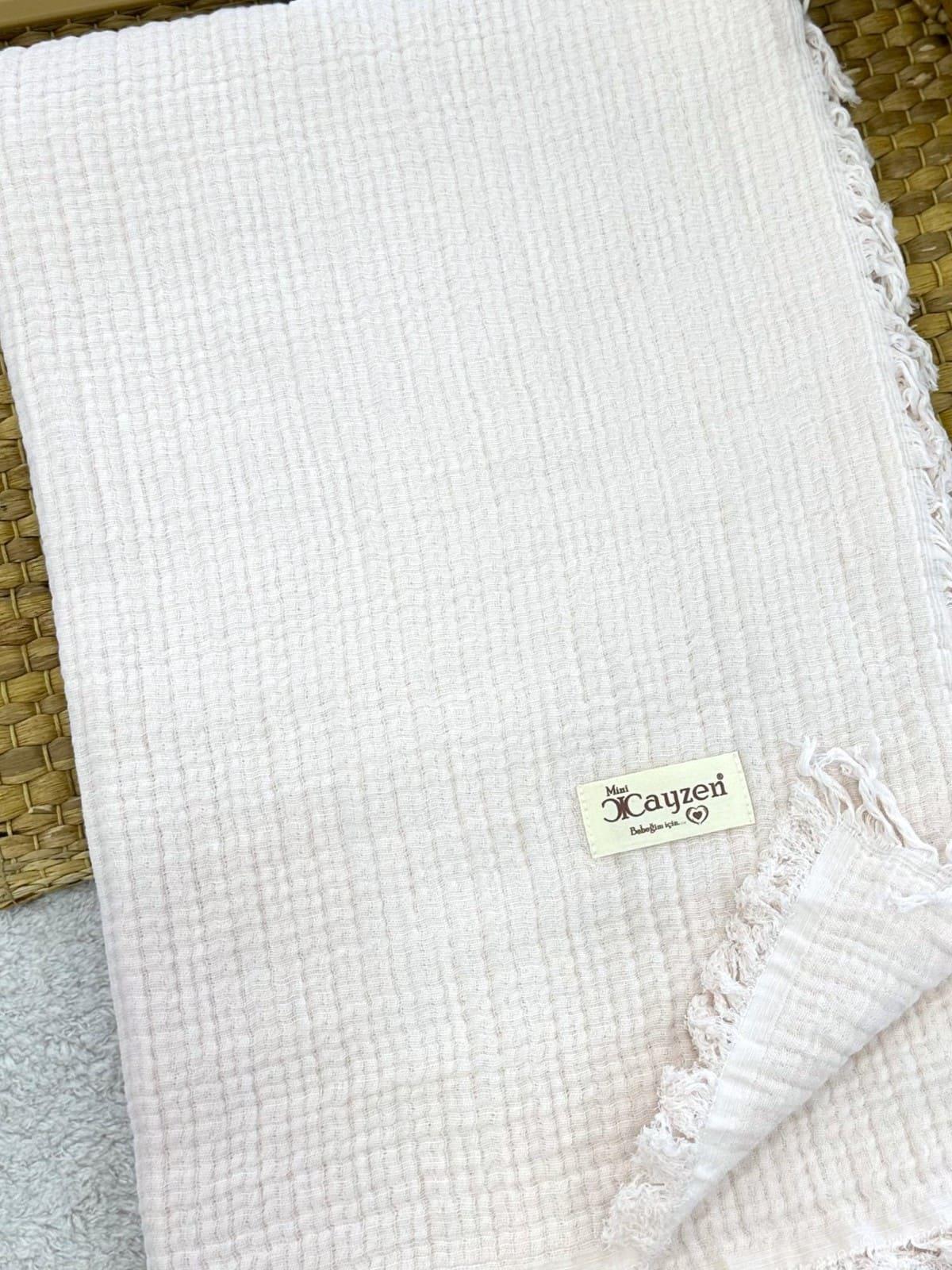 Natural 4 Katlı Müslin Bebek Battaniyesi 100x130 Cm