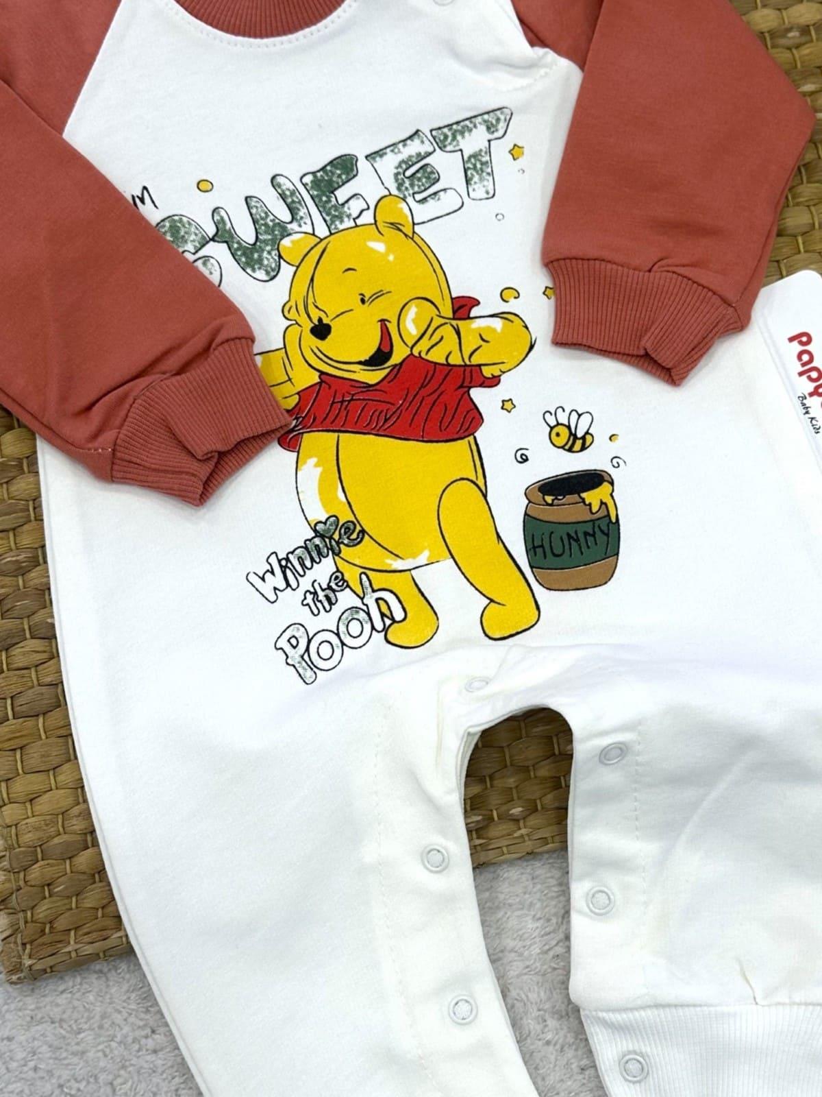 Winnie The Pooh Erkek Bebek Tulum 0-3/3-6/6-9/9-12 Ay