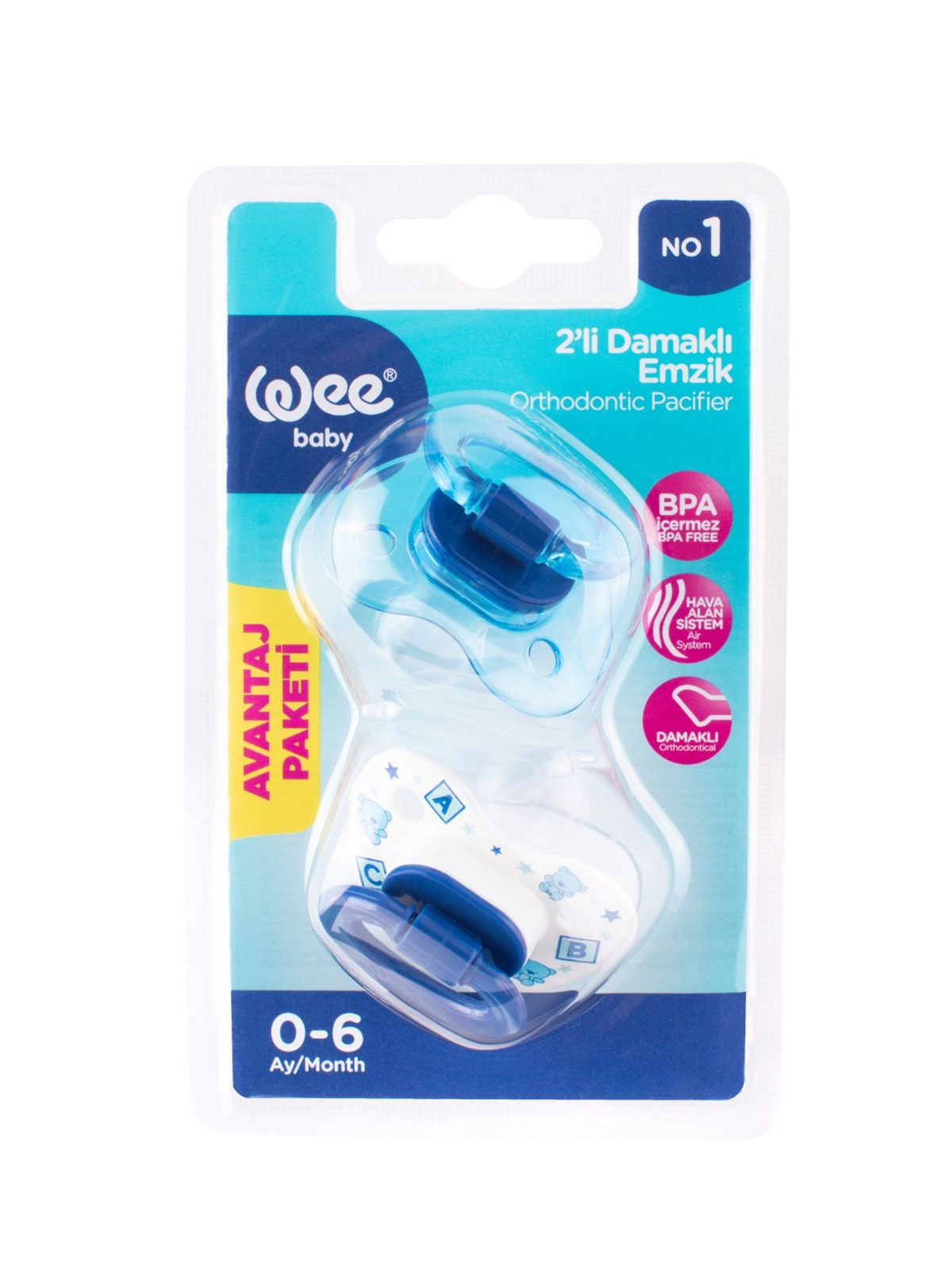 2li Damaklı Emzik No:2 (6-18 Ay)