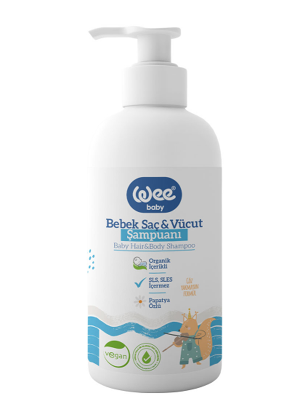 Bebek Saç ve Vücut Şampuanı 500ml (Organik İçerikli)