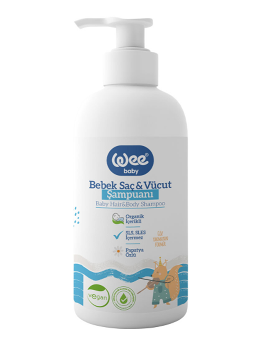 Bebek Saç ve Vücut Şampuanı 750ml (Organik İçerikli)