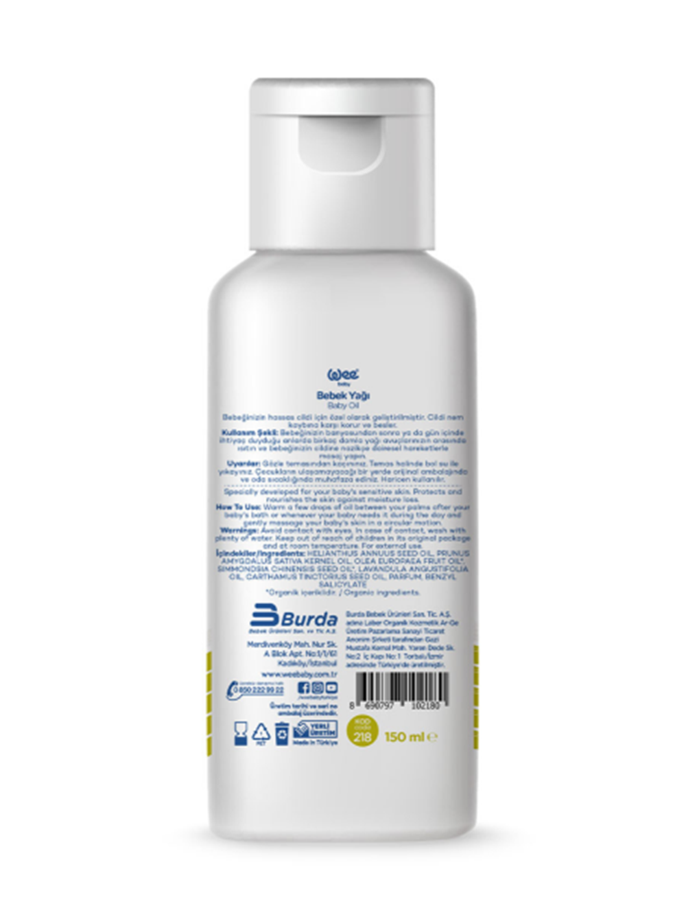Bebek Yağı 150 ml (Organik İçerikli)