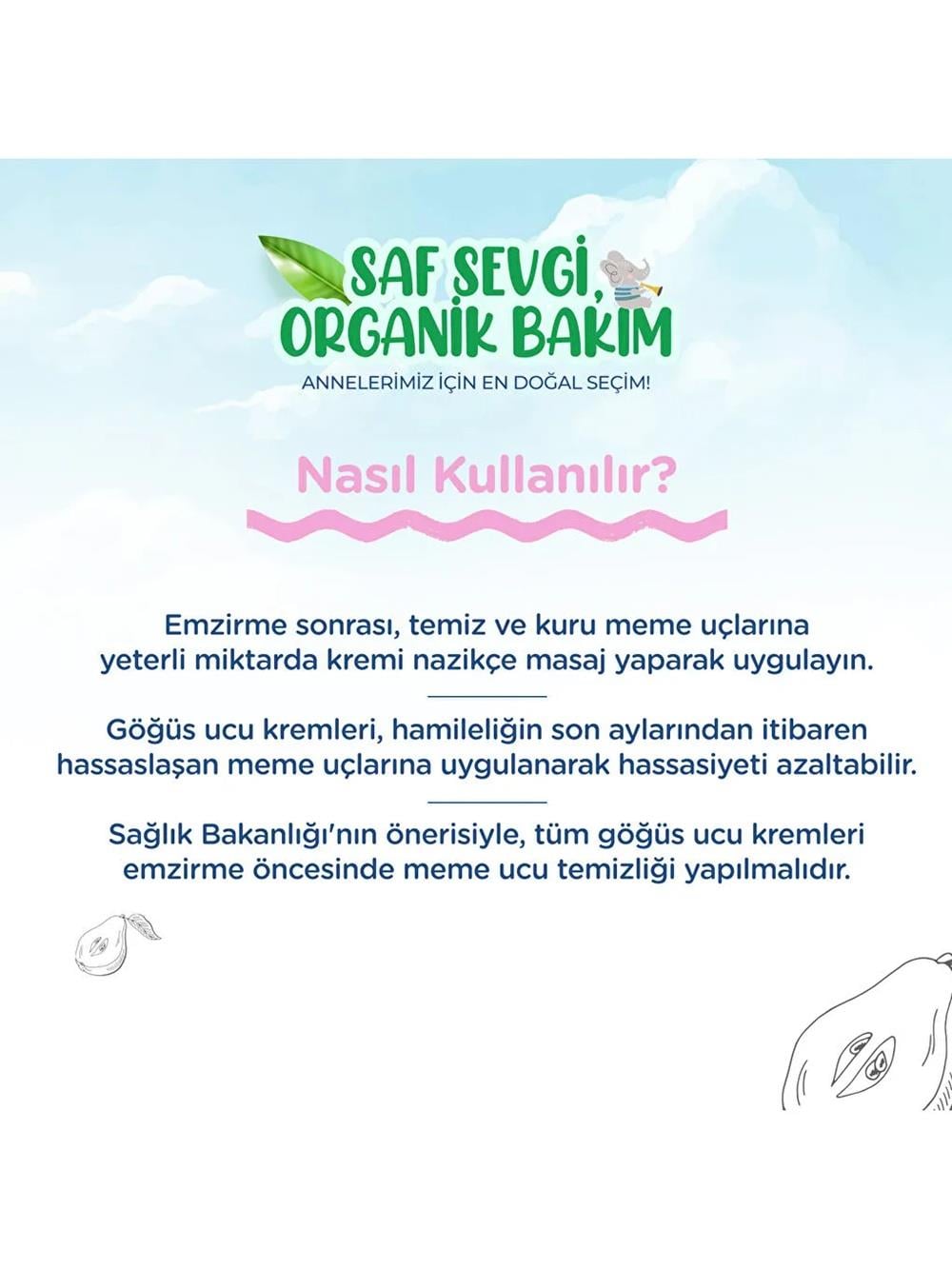 Göğüs Ucu Kremi 30ml (Organik İçerikli)